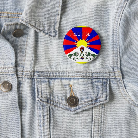 FREIES TIBET-Button Button (Beispiel)