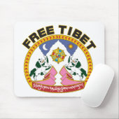 Freies Tibet-Emblem Mousepad (Mit Mouse)