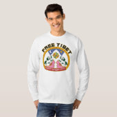 Freies Tibet-Flaggen-Logo T-Shirt (Vorne ganz)