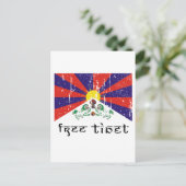 Freies Tibet Geschenke Postkarte (Stehend Vorderseite)
