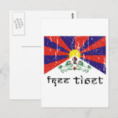 Freies Tibet Geschenke Postkarte (Vorne/Hinten)