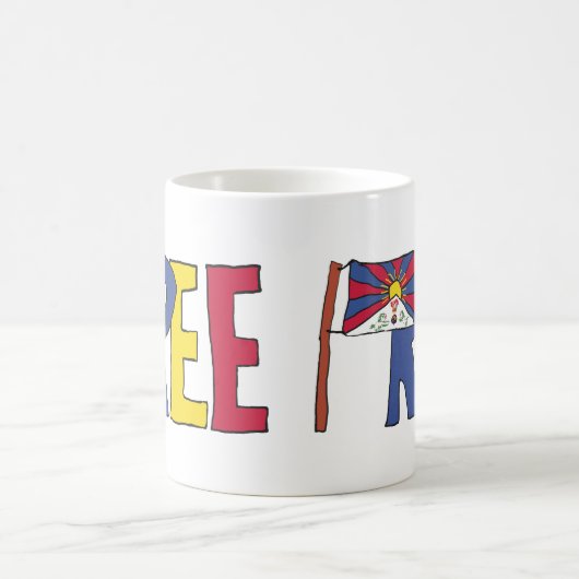 Freies Tibet Kaffeetasse (Mittel)
