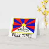 Freies Tibet Karte (Gelbe Blume)