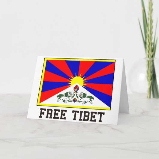 Freies Tibet Karte (Vorderseite)