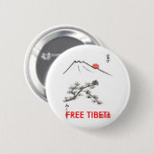 FREIES TIBET! Knopf -- neues Einzelteil! Button (Vorne & Hinten)