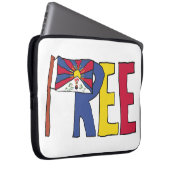 Freies Tibet Laptopschutzhülle (Vorne Rechts)