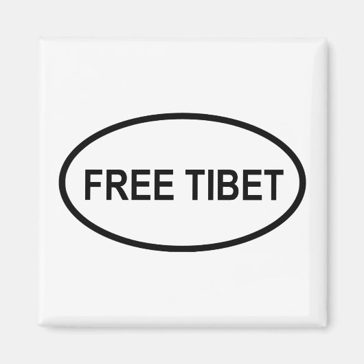 Freies Tibet-Platz-Magnet Magnet (Vorne)