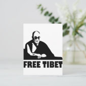 Freies Tibet Postkarte (Stehend Vorderseite)