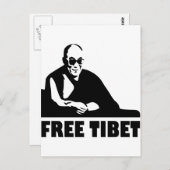 Freies Tibet Postkarte (Vorne/Hinten)