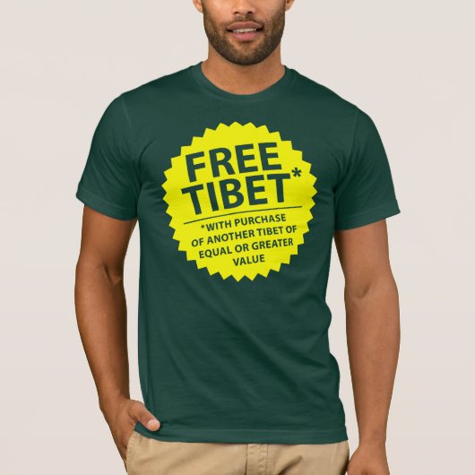 Freies Tibet* T-Shirt (Vorderseite)
