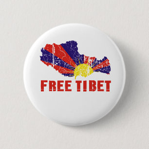 FREIES TIBET/TIBETANISCHE FREIHEIT BUTTON