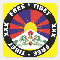 Freies Tibet und Flag