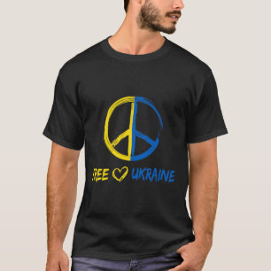 Freies Ukraine Friedenszeichen Für Frauen Männer U T-Shirt