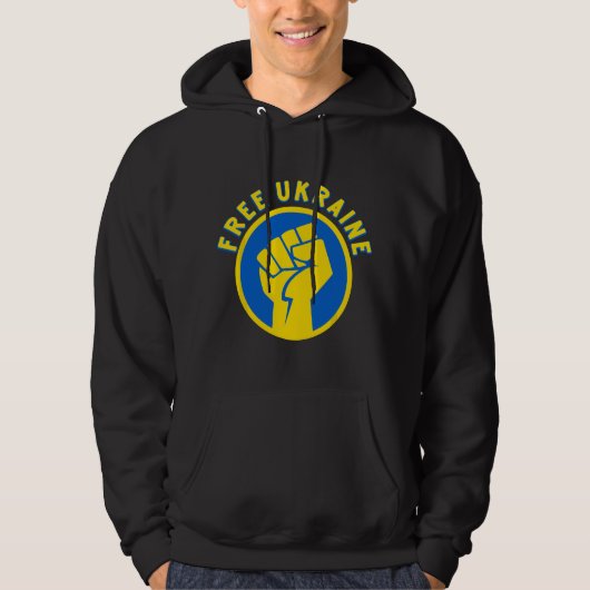 Freies Ukraine  Hoodie (Vorderseite)