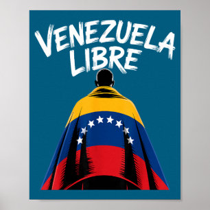 Freies Venezuela 2026 Venezuela-Flagge Poster