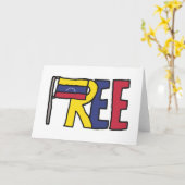 Freies Venezuela Karte (Gelbe Blume)