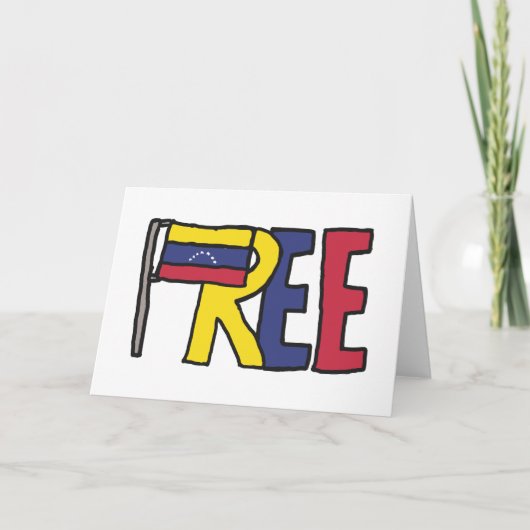 Freies Venezuela Karte (Vorderseite)