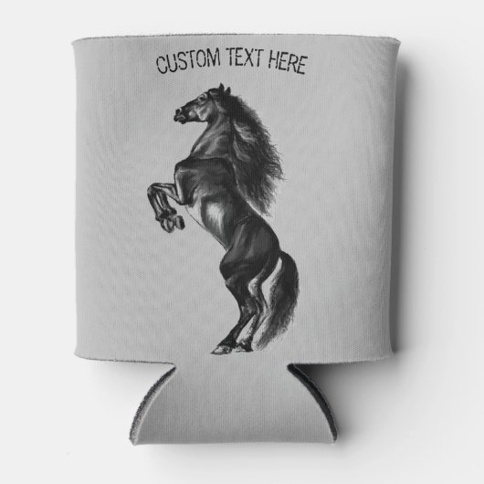 Freies Wild Pferd kann mit eigenem Text abkühlen Dosenkühler (Vorderseite)