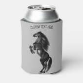 Freies Wild Pferd kann mit eigenem Text abkühlen Dosenkühler (Kanne Rückseite)