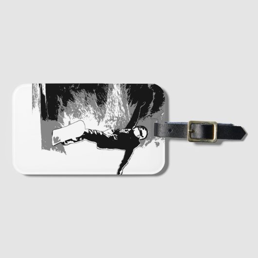 Freifahren - Snowboarder Gepäckanhänger (Vorderseite (Horizontal))