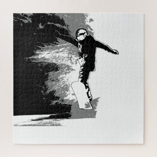 Freifahren - Snowboarder Puzzle (Vertikal)