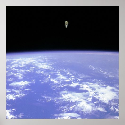 Freifliegender Astronaut Poster (Vorne)