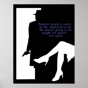 Freifrau und ein Eingang - noir Druck Poster