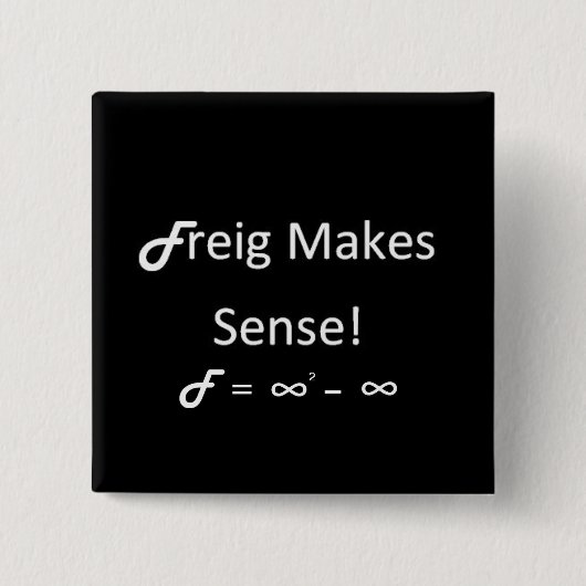 Freig ist sinnvoll button (Vorderseite)