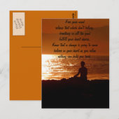 Freigabe/Denken Sie an Sie_ Postkarte (Vorne/Hinten)