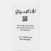 Freigabe der Bildprüfung QR-Code hinzufügen Websit Acrylschild (Winkel)