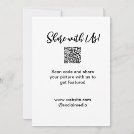 Freigabe der Bildprüfung QR-Code hinzufügen Websit Dankeskarte