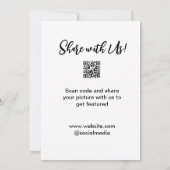 Freigabe der Bildprüfung QR-Code hinzufügen Websit Einladung (Rückseite)