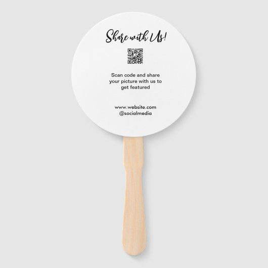 Freigabe der Bildprüfung QR-Code hinzufügen Websit Fächer (Vorderseite)