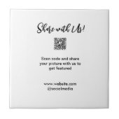 Freigabe der Bildprüfung QR-Code hinzufügen Websit Fliese (Vorderseite)