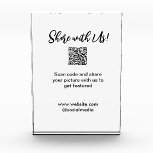 Freigabe der Bildprüfung QR-Code hinzufügen Websit Fotoblock