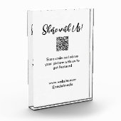 Freigabe der Bildprüfung QR-Code hinzufügen Websit Fotoblock (Links)