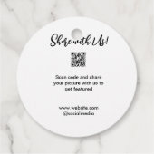 Freigabe der Bildprüfung QR-Code hinzufügen Websit Geschenkanhänger (Rückseite)