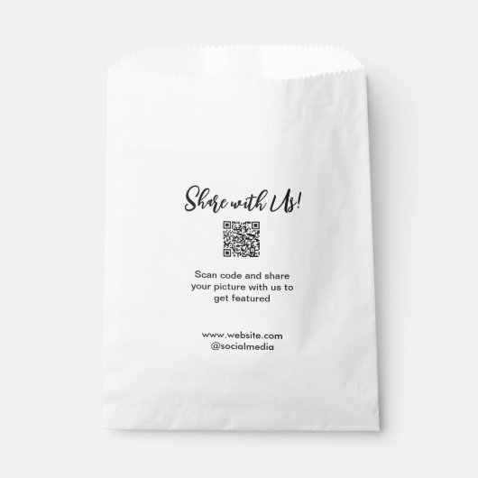 Freigabe der Bildprüfung QR-Code hinzufügen Websit Geschenktütchen (Vorderseite)