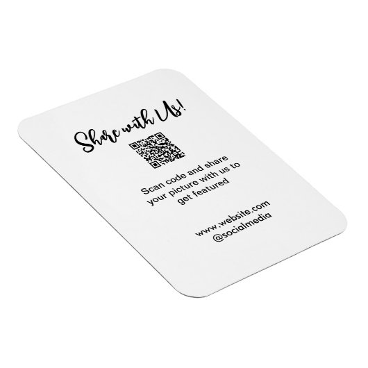 Freigabe der Bildprüfung QR-Code hinzufügen Websit Magnet (Rechte Seite)