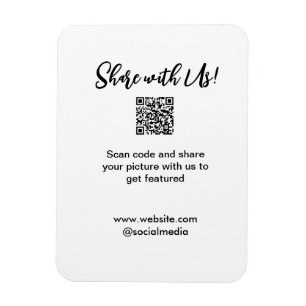 Freigabe der Bildprüfung QR-Code hinzufügen Websit Magnet