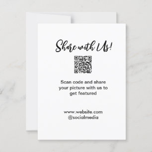 Freigabe der Bildprüfung QR-Code hinzufügen Websit Postkarte