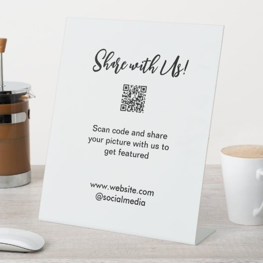 Freigabe der Bildprüfung QR-Code hinzufügen Websit Sockelschild (In Situ)