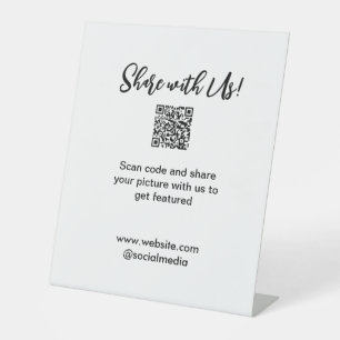 Freigabe der Bildprüfung QR-Code hinzufügen Websit Sockelschild