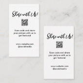 Freigabe der Bildprüfung QR-Code hinzufügen Websit Visitenkarte (Vorne/Hinten)