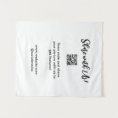 Freigabe der Bildprüfung QR-Code hinzufügen Websit Wandteppich (Vorderseite (Horizontal))