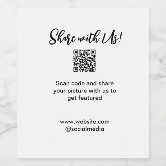 Freigabe der Bildprüfung QR-Code hinzufügen Websit Weinetikett (Einzelnes Label)