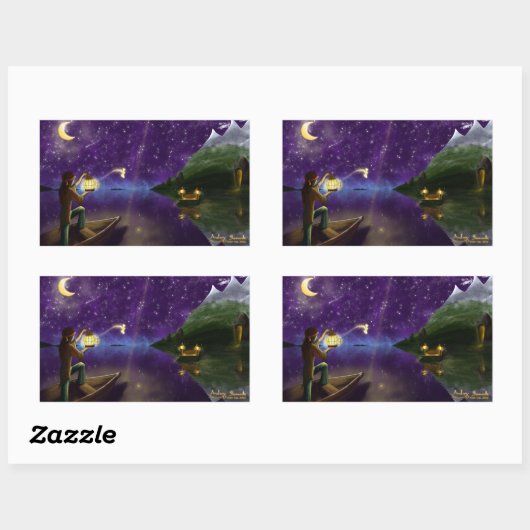 Freigabe der Luftkleber Rechteckiger Aufkleber (Blatt)