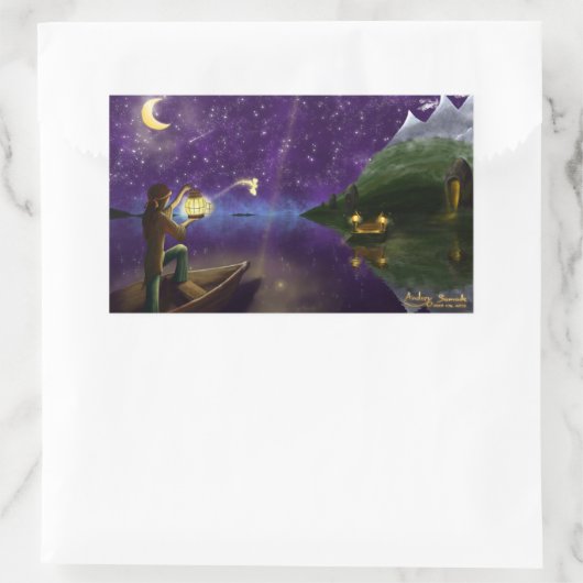 Freigabe der Luftkleber Rechteckiger Aufkleber (Tasche)