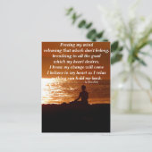 Freigabe der Postkarte (Stehend Vorderseite)