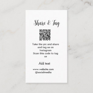 Freigabe und Tag für Instagram Scan QR Add-Website